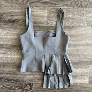 Zara Women's Grey and Silver Vest